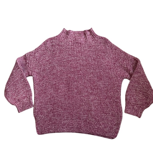 Cupcakes and Cashmere Mock Neck Knit Sweatert Medium - Picture 1 of 6